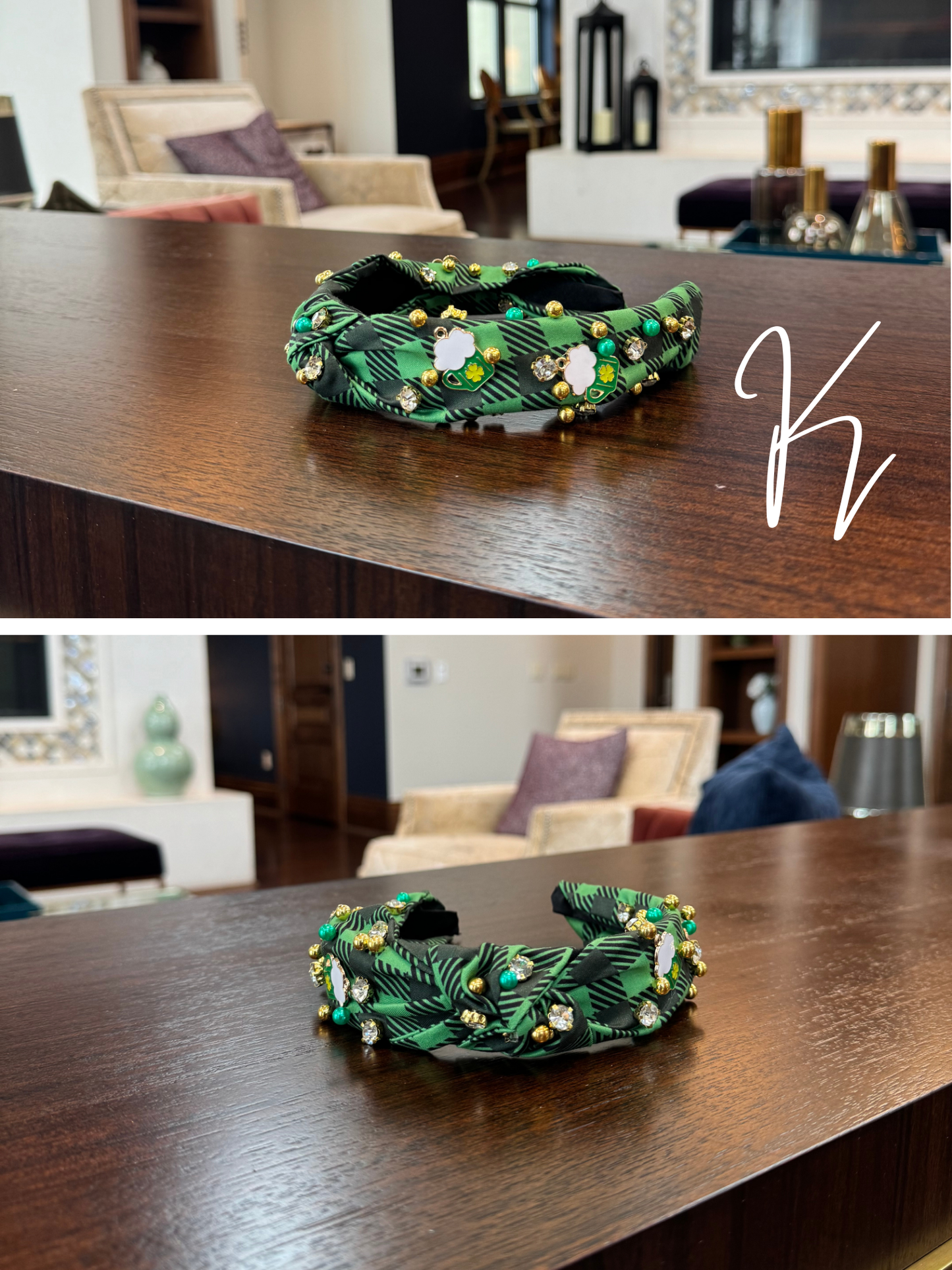 Knotted Headbands with Pearls & Jewels