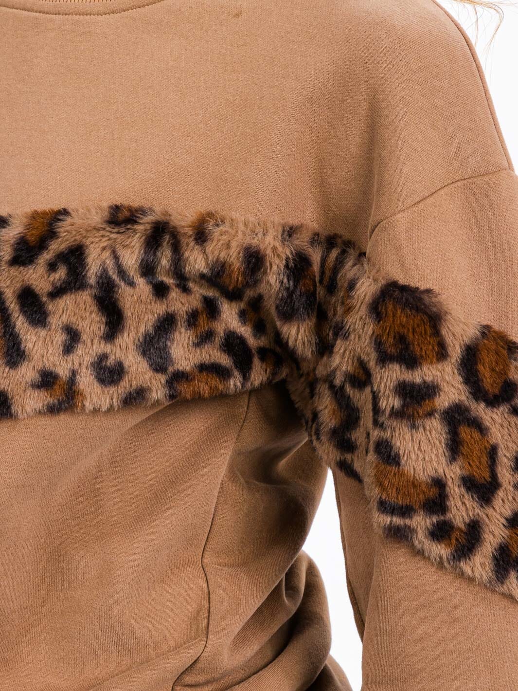Animal Print Pullover Sweater