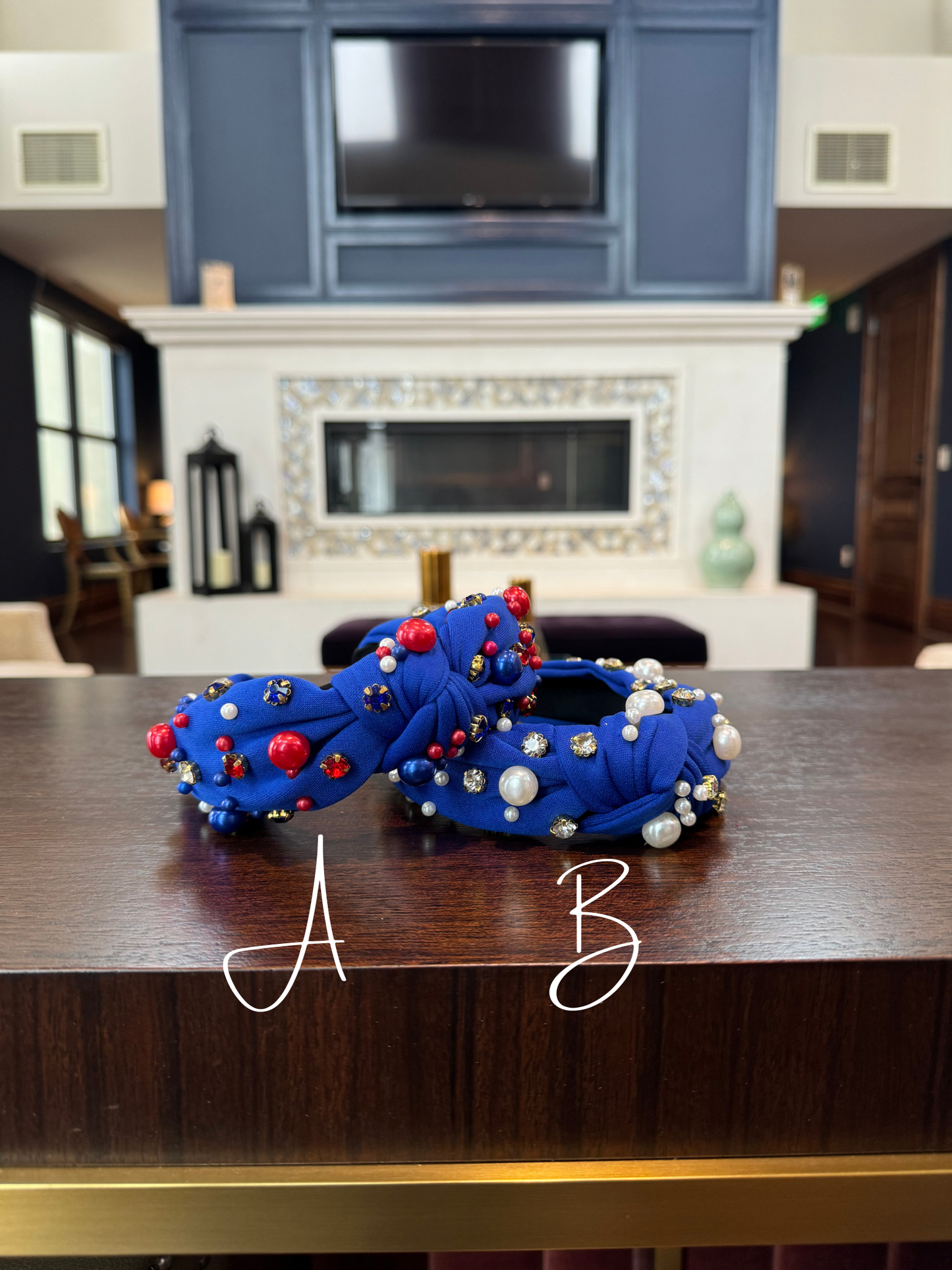 Knotted Headbands with Pearls & Jewels