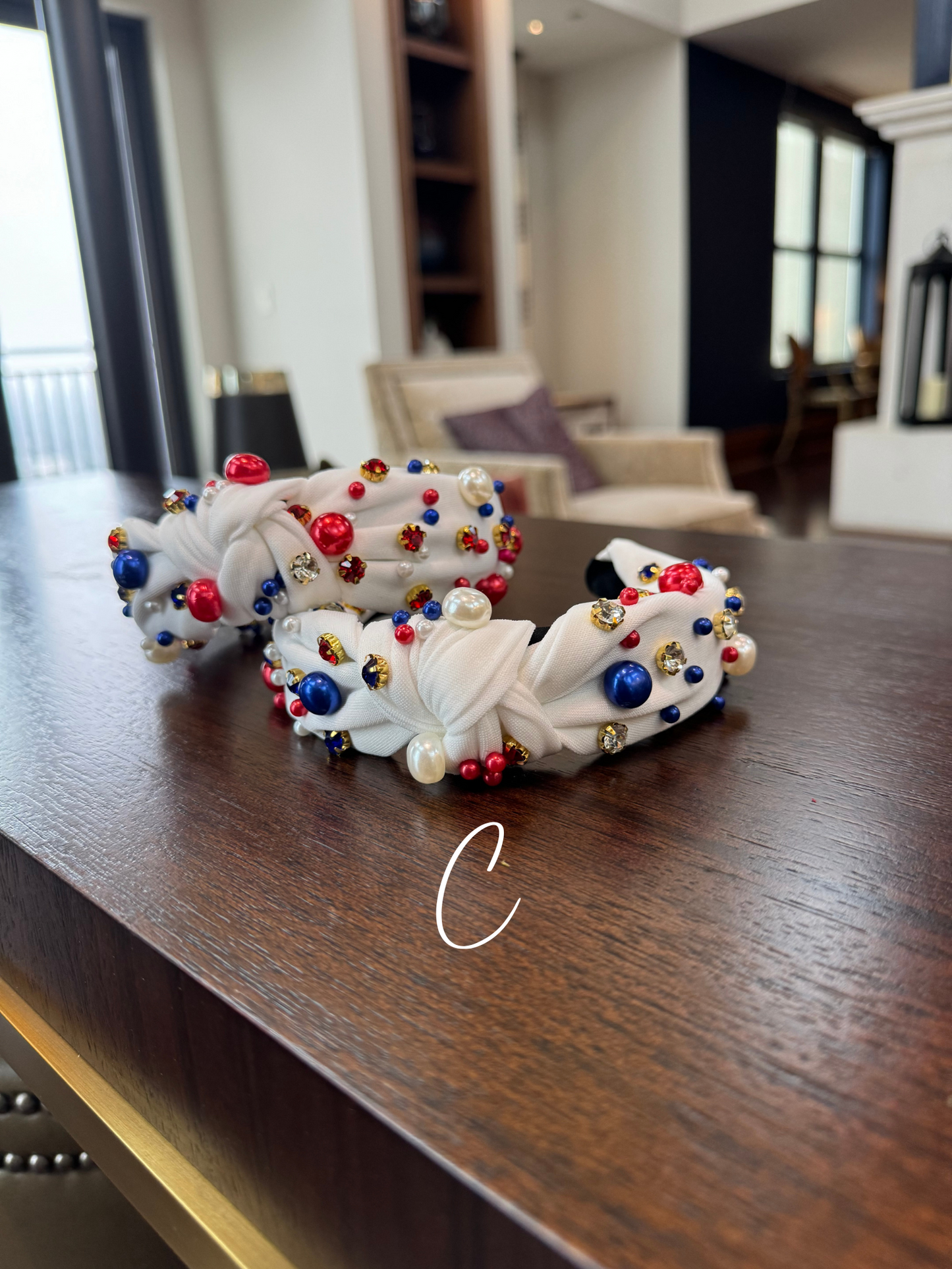 Knotted Headbands with Pearls & Jewels